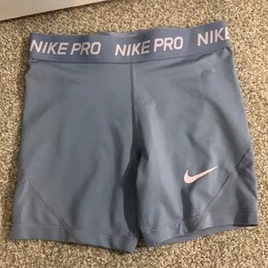 Blue & Pink Nike Pros- Tags removed but never worn